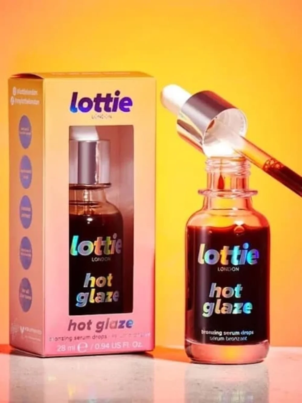 Lottie London Hot Glaze Liquid Bronzer & Contour — Brown